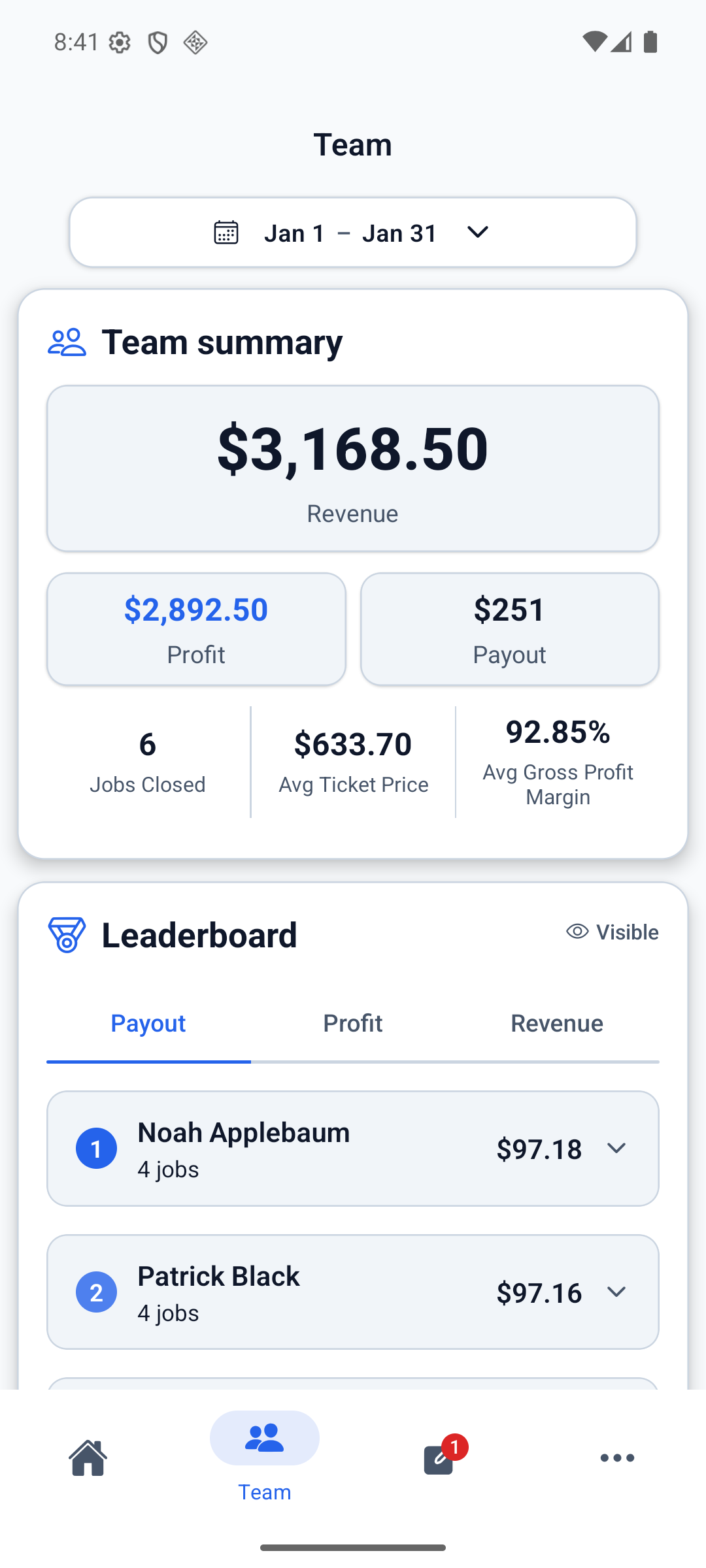 TeamBuyIn on Android showing download screen
